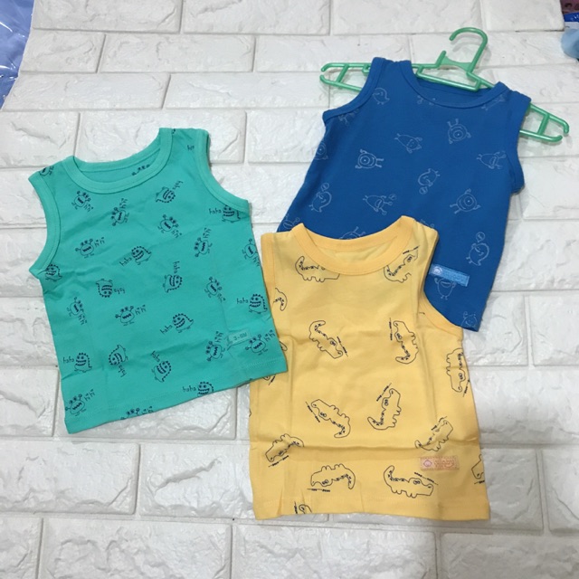 ❌ xả Áo ba lỗ bé trai lullaby