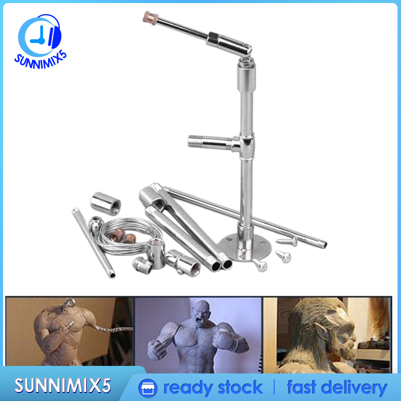 [Trend Technology]Pottery Clay Model Stand Metal Pipe Support Rack Artist Wax Sculpting Statue