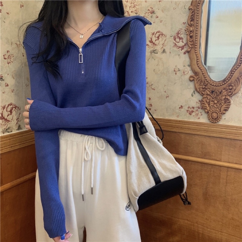 Quần áo mùa thu mới cho phụ nữ 2021, áo mùa xuân, kiểu mới, áo len dài tay, áo khoác nổ, mỏng | BigBuy360 - bigbuy360.vn