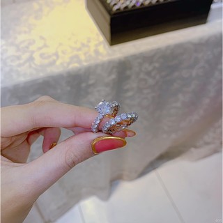Set nhẫn soàn 2 chiếc xi bạch kim trắng