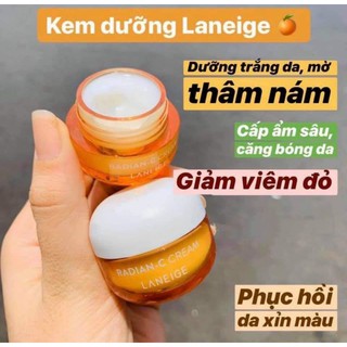 [CÓ SẴN] Kem dưỡng trắng da, mờ đốm nâu LANEIGE Radian C Cream