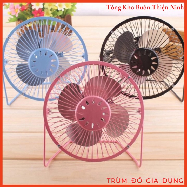 Quạt Lồng Sắt Mini USB FAN SANHAI A816 XOAY 360 Độ Loại Lớn 6 INCH