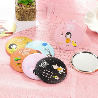 Gương trang điểm mini bỏ túi đáng yêu / Gương tròn cầm tay MolangShop