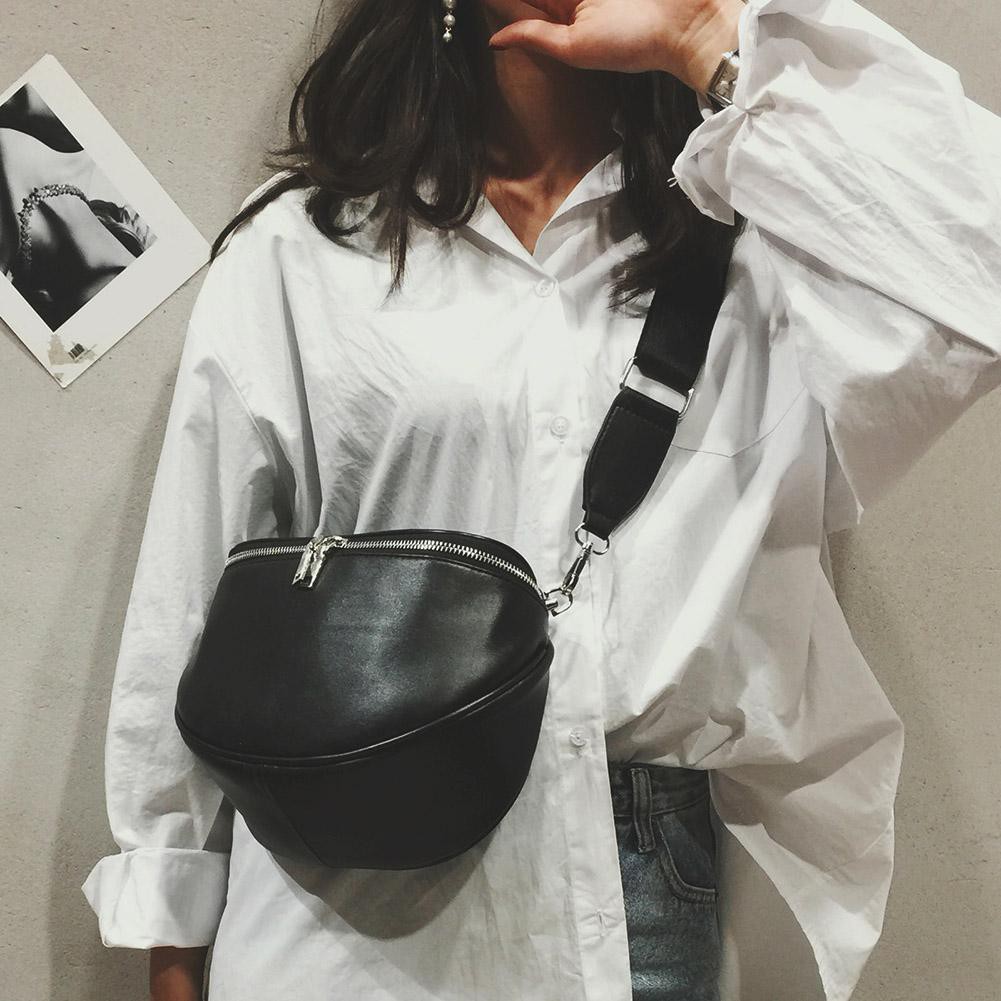 Túi da PU đeo chéo thiết kế đơn giản thanh lịch dành cho nữ