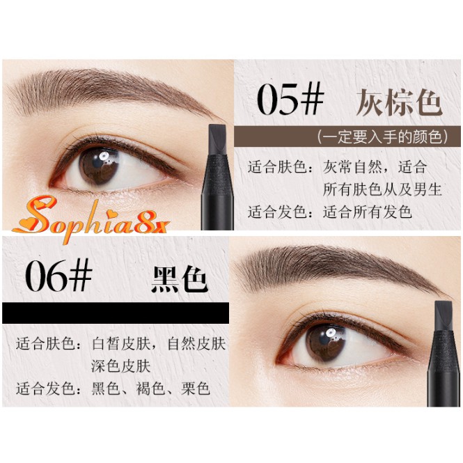 Chì xé kẻ mày cao cấp Haozhuang Make Up Milano Eyebrow Pencil | BigBuy360 - bigbuy360.vn