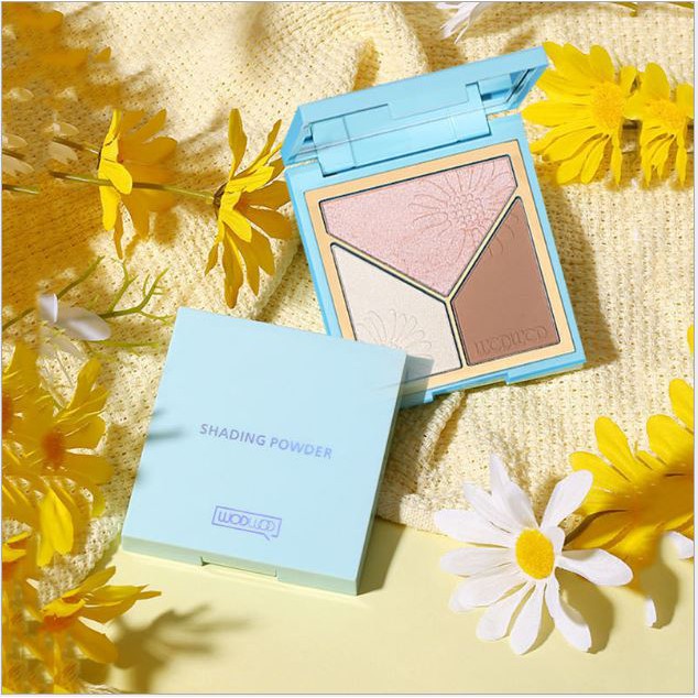 Phấn tạo khối bắt sáng Wodwod Shading Powder 3 ô | BigBuy360 - bigbuy360.vn