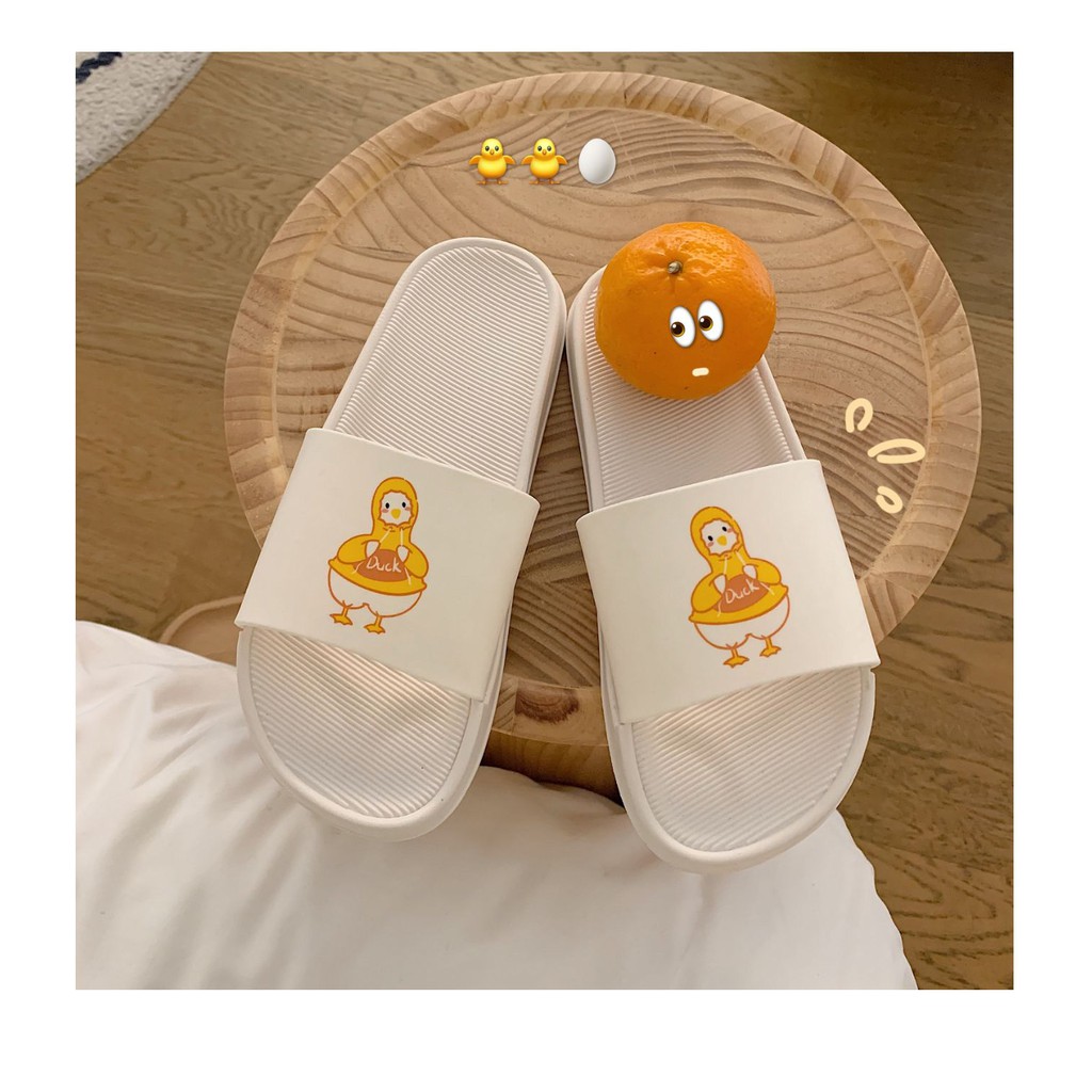( Sẵn Đen 36-37 ) Dép G ducky - chú vịt vàng đáng yêu - US397