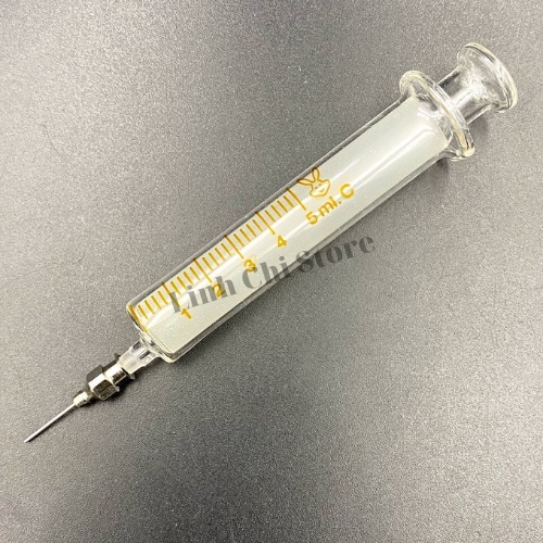 Xylanh thủy tinh kèm đầu kim thép 5ml/10ml