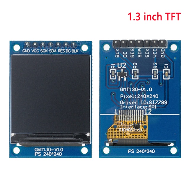 Mô Đun Màn Hình LCD TFT 0.96/1.3/1.44/1.77/1.8/2.4/2.8 inch IPS 7P SPI HD 65K ST7735 IC 80*160 Cho Arduino