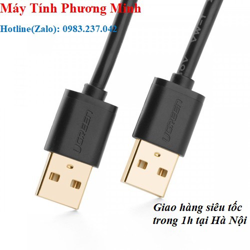 Dây USB 2.0 2 đầu đực 1m cao cấp UGREEN 10309- bảo hành chính hãng 18 tháng