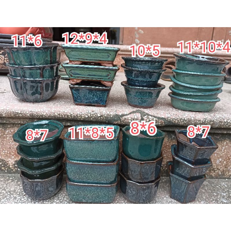 27 chậu bonsai men hoả biến