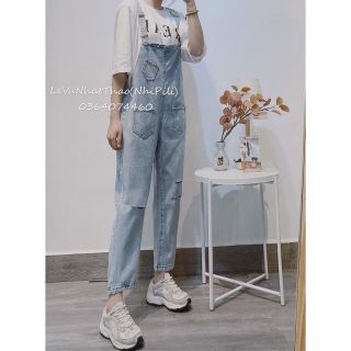 [ BAO ĐẸP ⚡HÌNH THẬT SHOP CHỤP ] set yếm jean kèm áo pull [ FREESHIP + HÀNG SẴN]