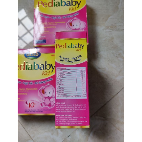 Siro ăn ngon pediababy kid giúp bé ăn ngon, ngủ tốt, bé thông minh.