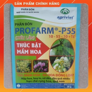 Phân bón siêu lân 10-55-10 profarm p55 gói 25g