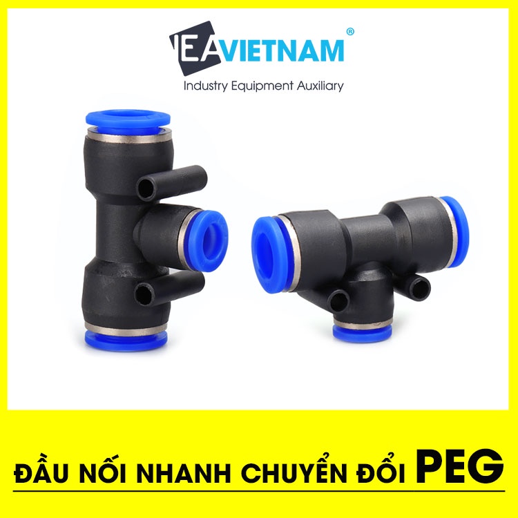 Đầu nối hơi chuyển đổi PEG T3 PEG6-4 PEG8-6 PEG10-8 PEG12-10