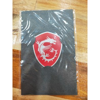 Sticker Logo hãng MSI bóng ánh kim