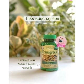 Lợi sữa cỏ cà ri Nature’s Garden Anh Quốc - Mẹ Rofi