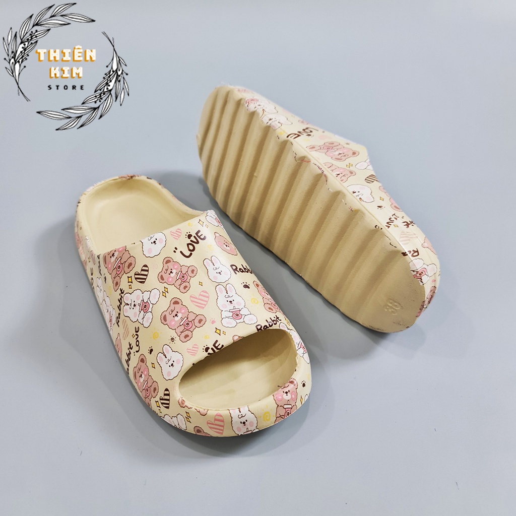 Dép bánh mì nữ đúc nguyên khối êm chân,hoạt hình dễ thương thời trang BM+320