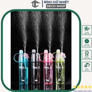 Bình nước thể thao 600ml ✅FREESHIP✅ Có vòi xịt phun nước, bình nước thể thao phun sương 2 trong 1