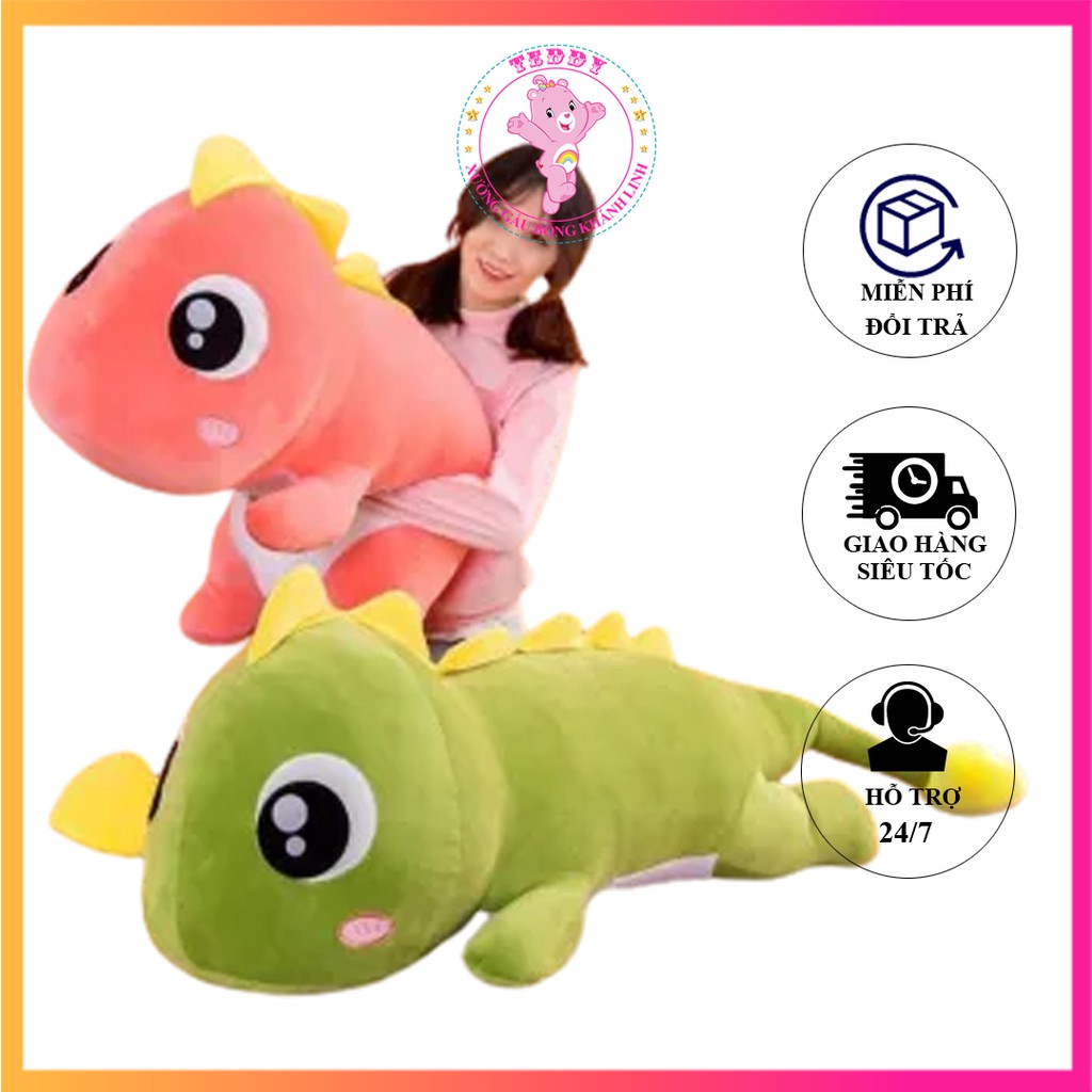 Gấu Bông Khủng Long Đuôi Tim Siêu To Khổng Lồ Size 1M2 Chất Liệu Vải Bông Cao Cấp Hàng Xuất Siêu Thị