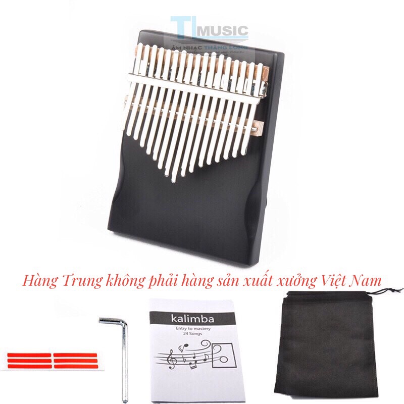 KA04 Đàn Kalimba 17 Phím - Đàn Kalimba Thumbs Piano Sử Dụng Ngón Tay TẶNG KÈM Búa Chỉnh Âm, Giấy Dán Nốt, Túi đựng..