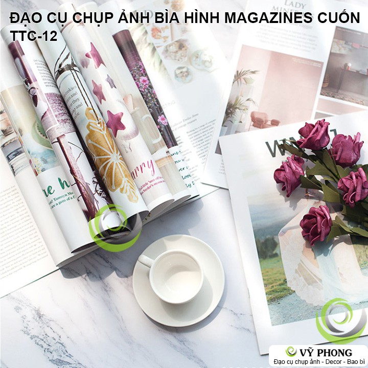 BÌA ẢNH MAGAZINES 26x20cm TẠP CHÍ CUỐN TRANG TRÍ CHỤP HÌNH INS DECOR TTC-12