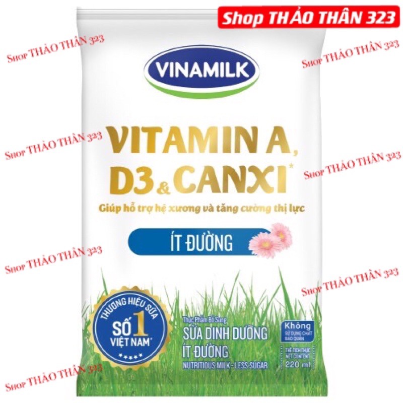 MẪU MỚI- Sữa Tươi Dinh Dưỡng Vinamilk 220ml* 10 Bịch