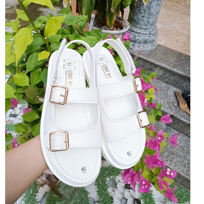 Dép sandal nữ hai quai đế 3 cm  siêu nhẹ,cực êm chân hot 2022