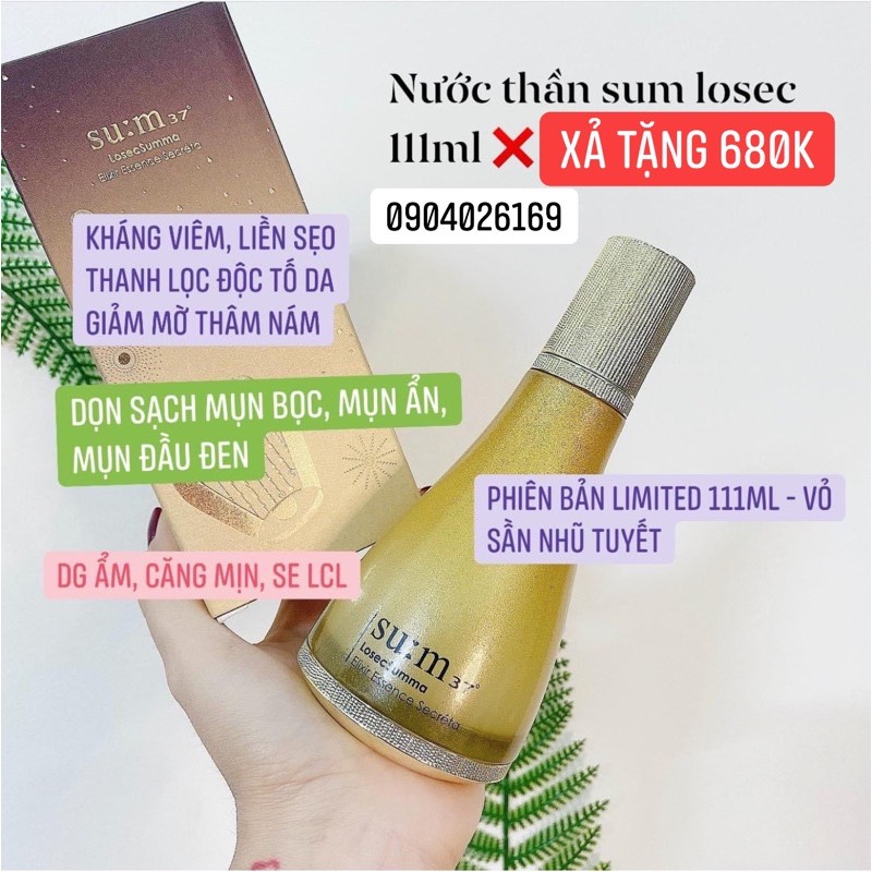 Nước thần Sum Losec Summa tái sinh 111ml