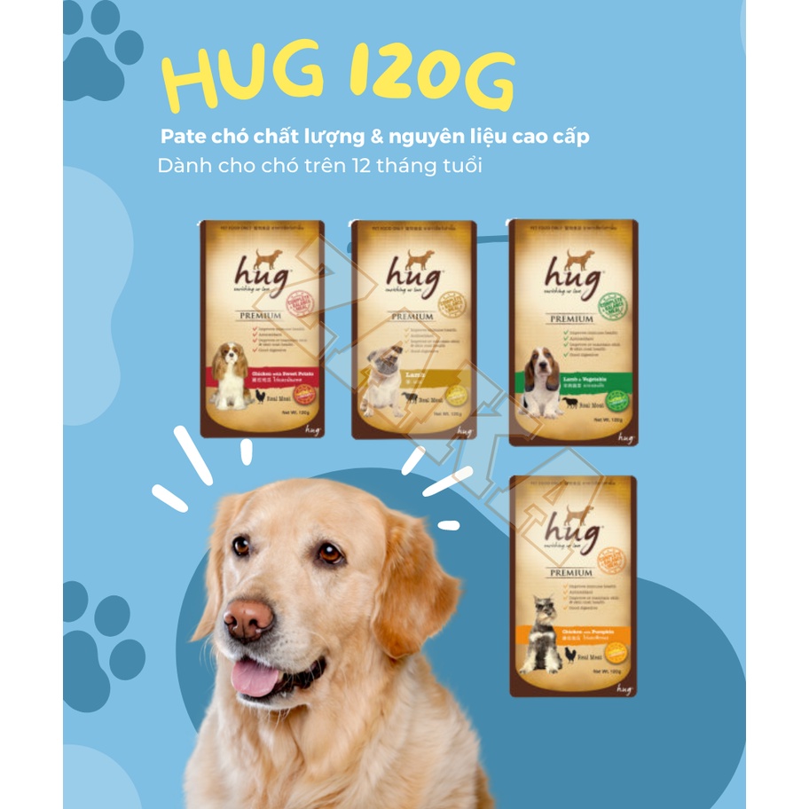 Pate chó HUG 120g