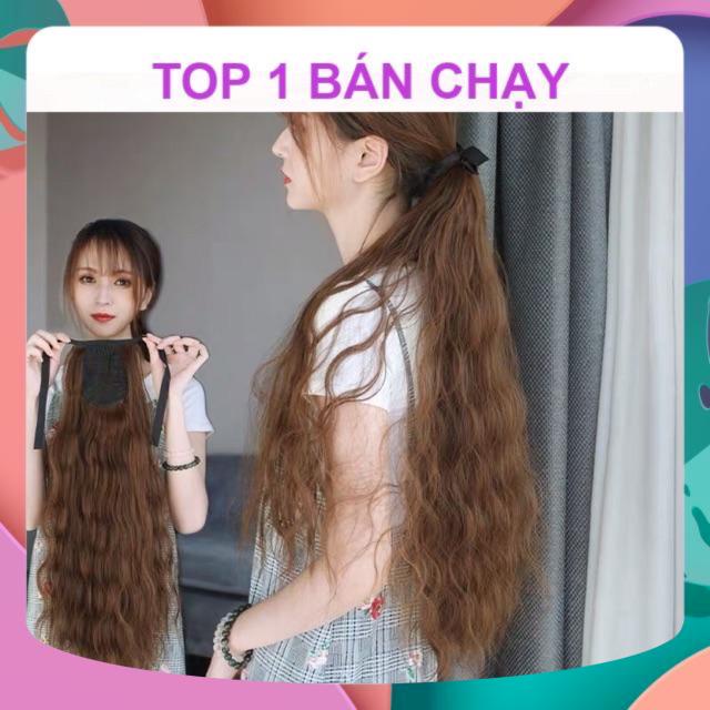 TÓC CỘT SÓNG XÙ/ BUỘC TÓC GIẢ SÓNG NƯỚC DÀY DẶN HÀNG CAO CẤP