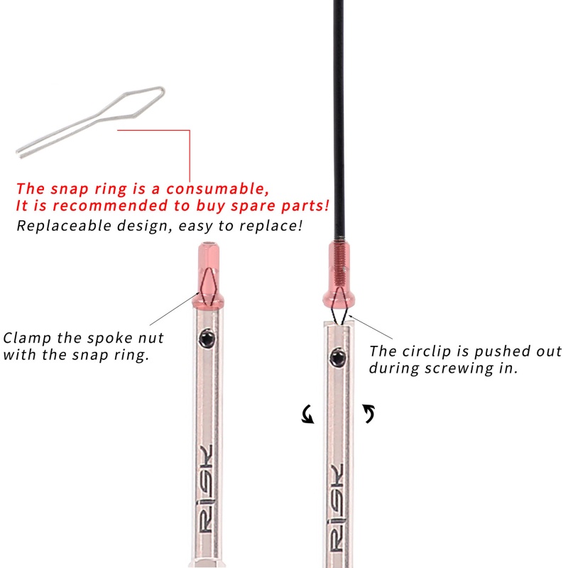 Sun Cờ Lê Tháo Núm Vú Giả Cho Nan Hoa Xe Đạp Đường Dài