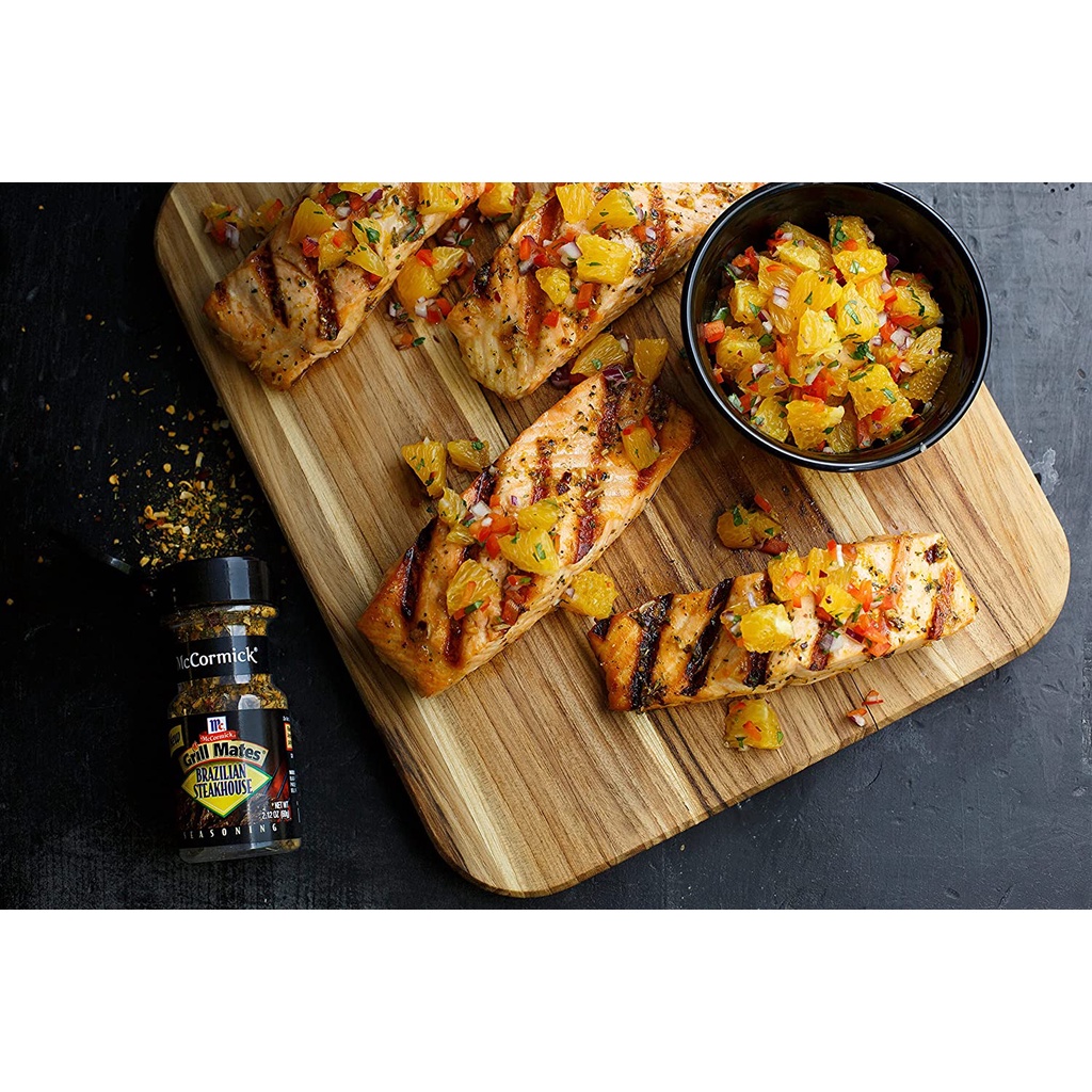 GIA VỊ ĂN KIÊNG VỊ THỊT BÒ BRAZILIAN McCormick Grill Mates Steakhouse Seasoning, 60g (2.12 oz)