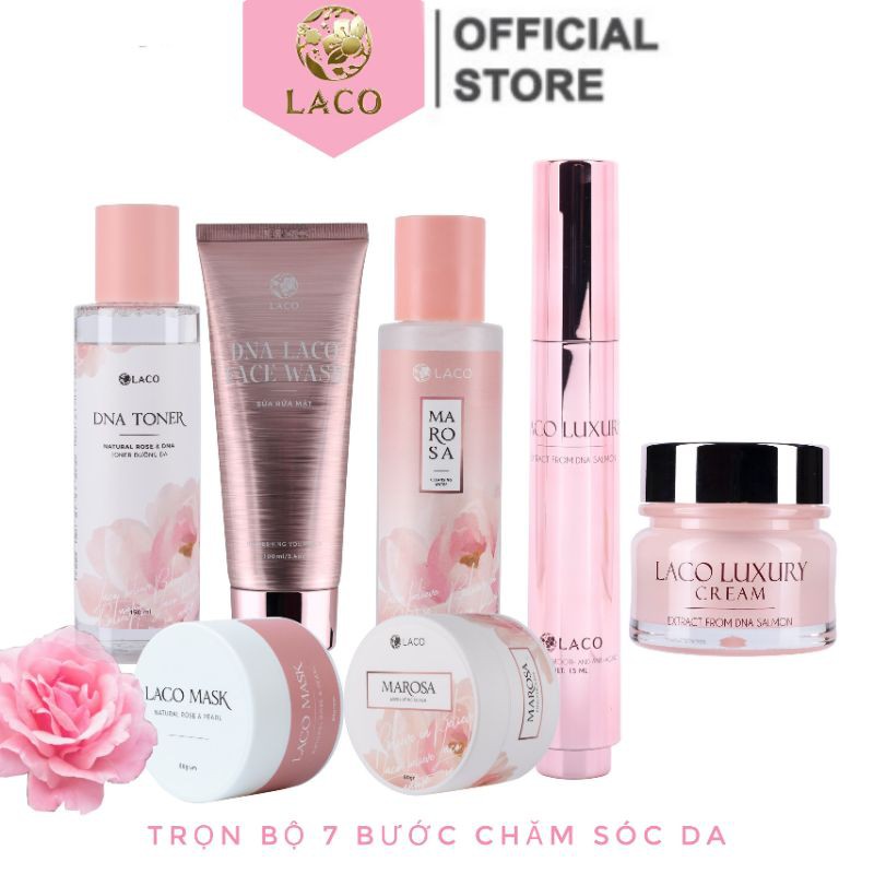 TRỌN BỘ COMBO DƯỠNG DA LACO