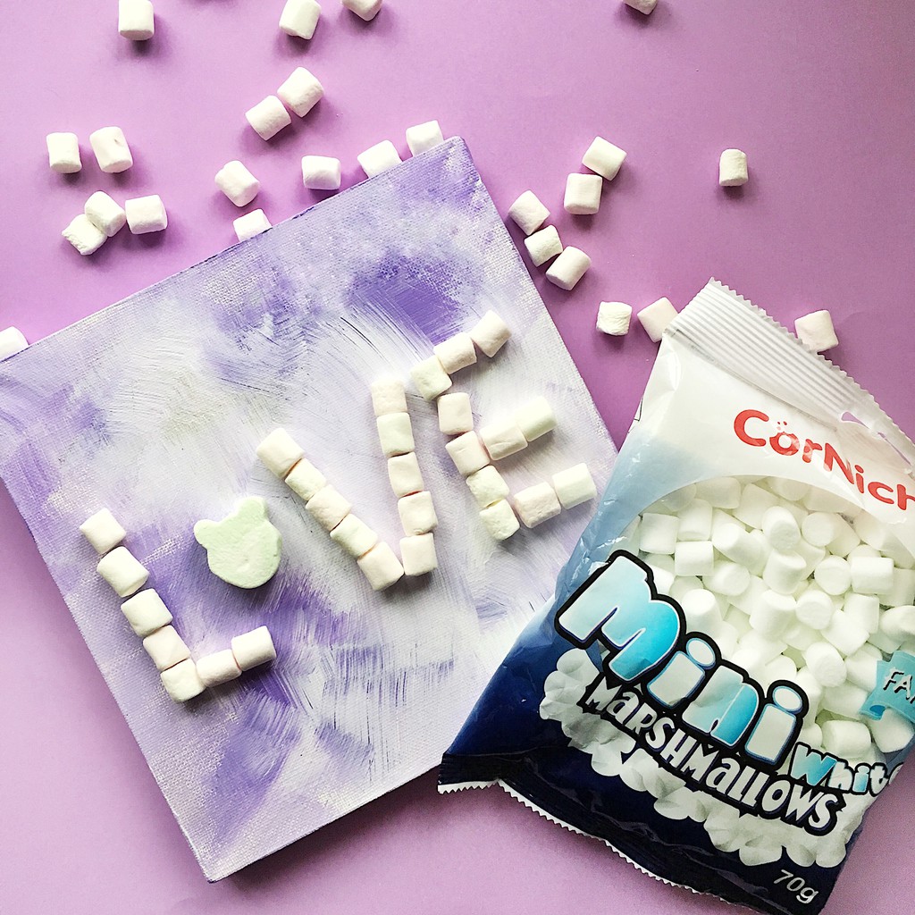 Kẹo Dẻo CorNichE Marshmallow Mini White trắng 200g - Kẹo Xốp