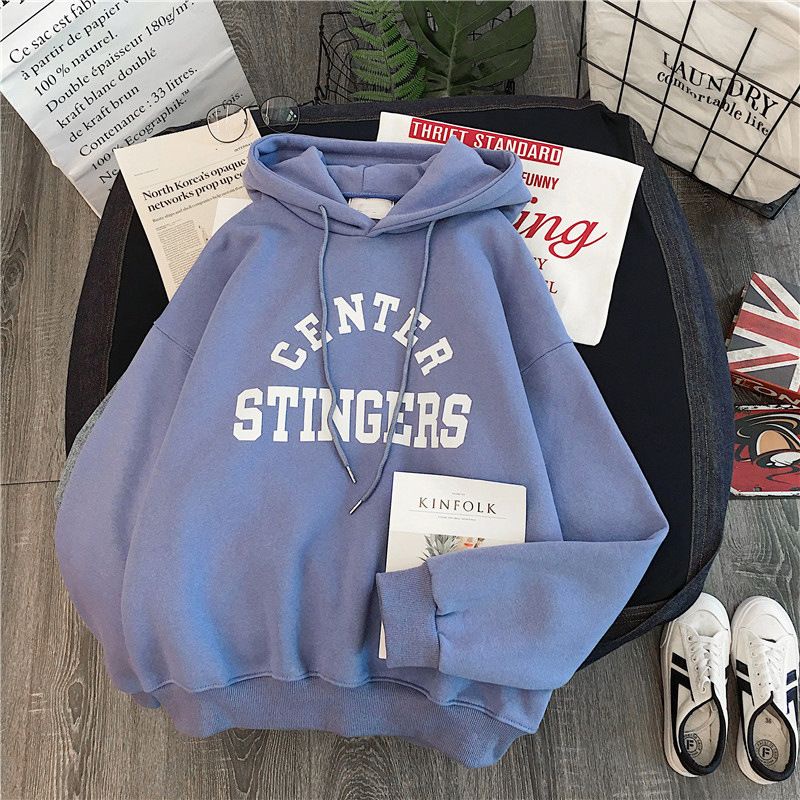 áo nỉ hoodies in chữ center stingers dáng unisex | BigBuy360 - bigbuy360.vn