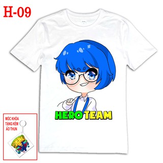 Áo Thun Hero Team (tặng kèm móc khóa)