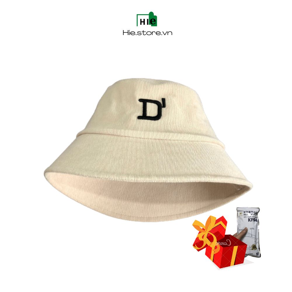Mũ bucket nữ nón tai bèo vành cụp chống nắng chất nhung tăm cao cấp nhiều màu sắc form unisex, tặng khẩu trang kf94