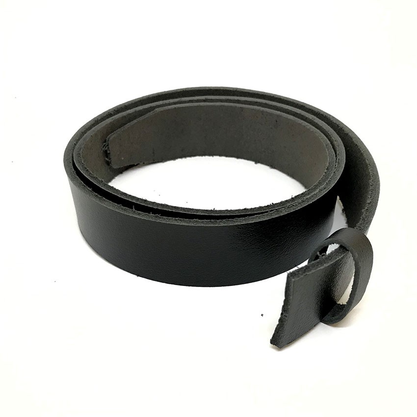 Thắt lưng nam da bò không đầu cho khóa lăn 3.5cm đen bopnitda