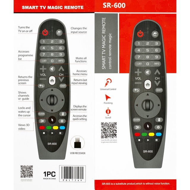 Điều khiển LG Magic Remote Control LG SR-600 cắm usb không dây | BigBuy360 - bigbuy360.vn