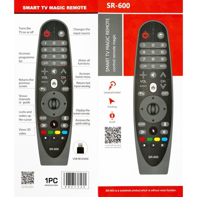 Điều khiển LG Magic Remote Control LG SR-600 cắm usb không dây