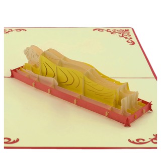 Thiệp  3d - Thiệp Việt Nam - Thiệp sinh nhật - Phật Nằm