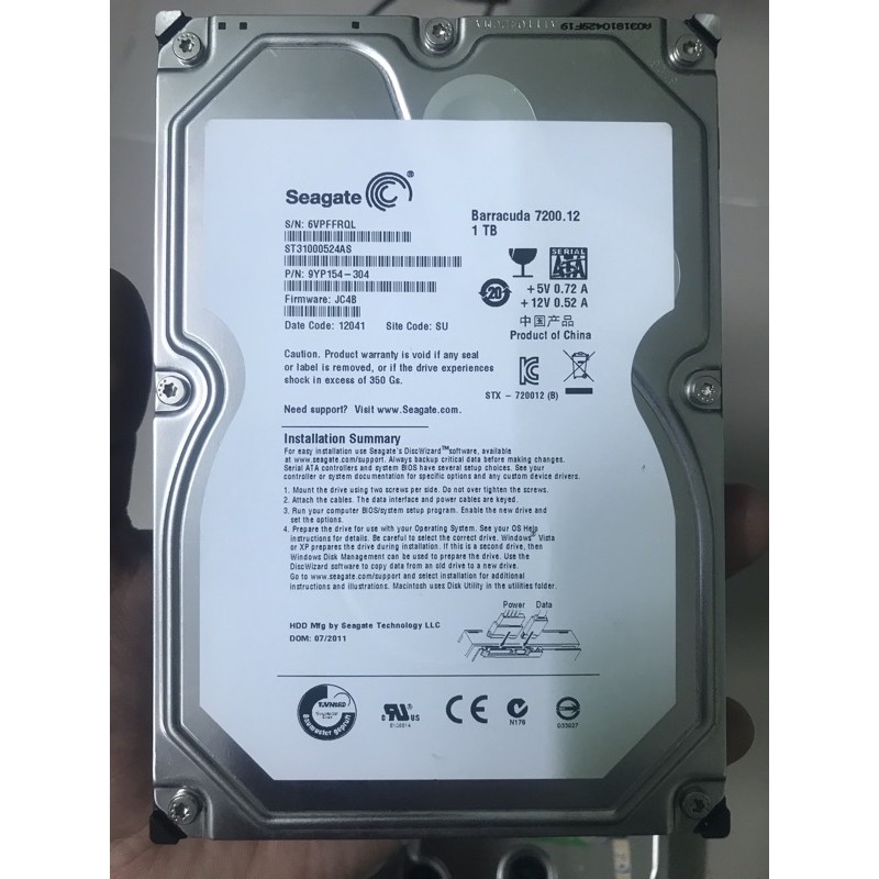 Ổ cứng HDD PC Seagate, Western Green dung lượng 1Tb 1.5Tb dùng cho máy tính bàn, camera