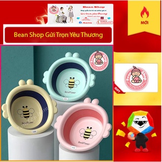 Chậu rửa mặt gấp gọn con ong cho bé