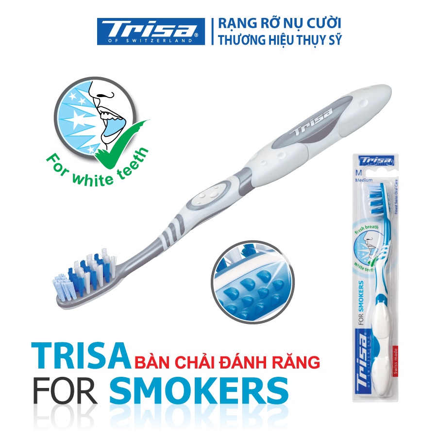 Bàn Chải Đánh Răng Cho Người Hút Thuốc Lá - Trisa For Smokers