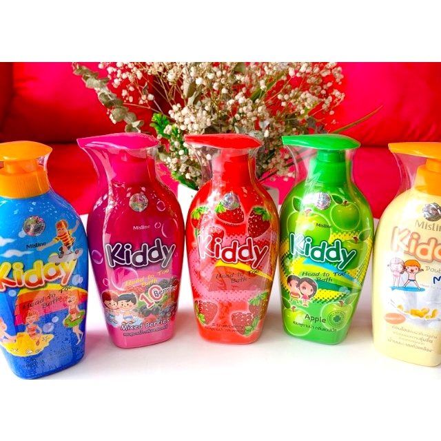 Tắm Gội Toàn Thân 2in1 Cho Bé Mistine Kiddy 400ml Thái Lan