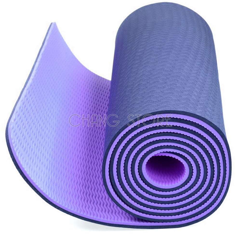 Thảm tập yoga𝙃𝘼̀𝙉𝙂 𝙇𝙊𝘼̣𝙄 𝟭 2 Lớp Cao Su Non Dày, Êm Chống Trơn Trượt