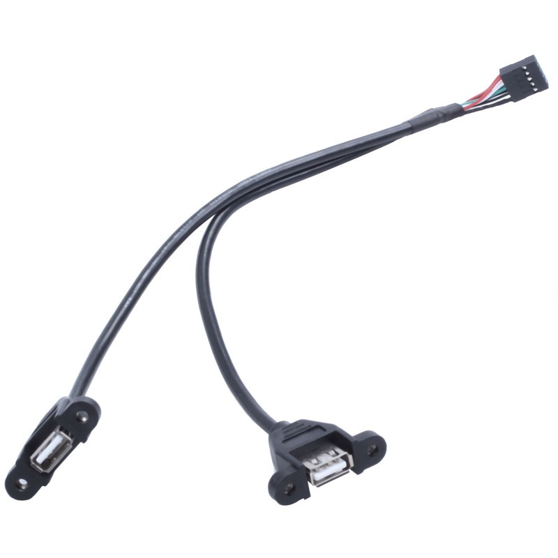 Cáp Chuyển Đổi 9 Pin Sang Dual Usb 2.0 Type A Female | BigBuy360 - bigbuy360.vn