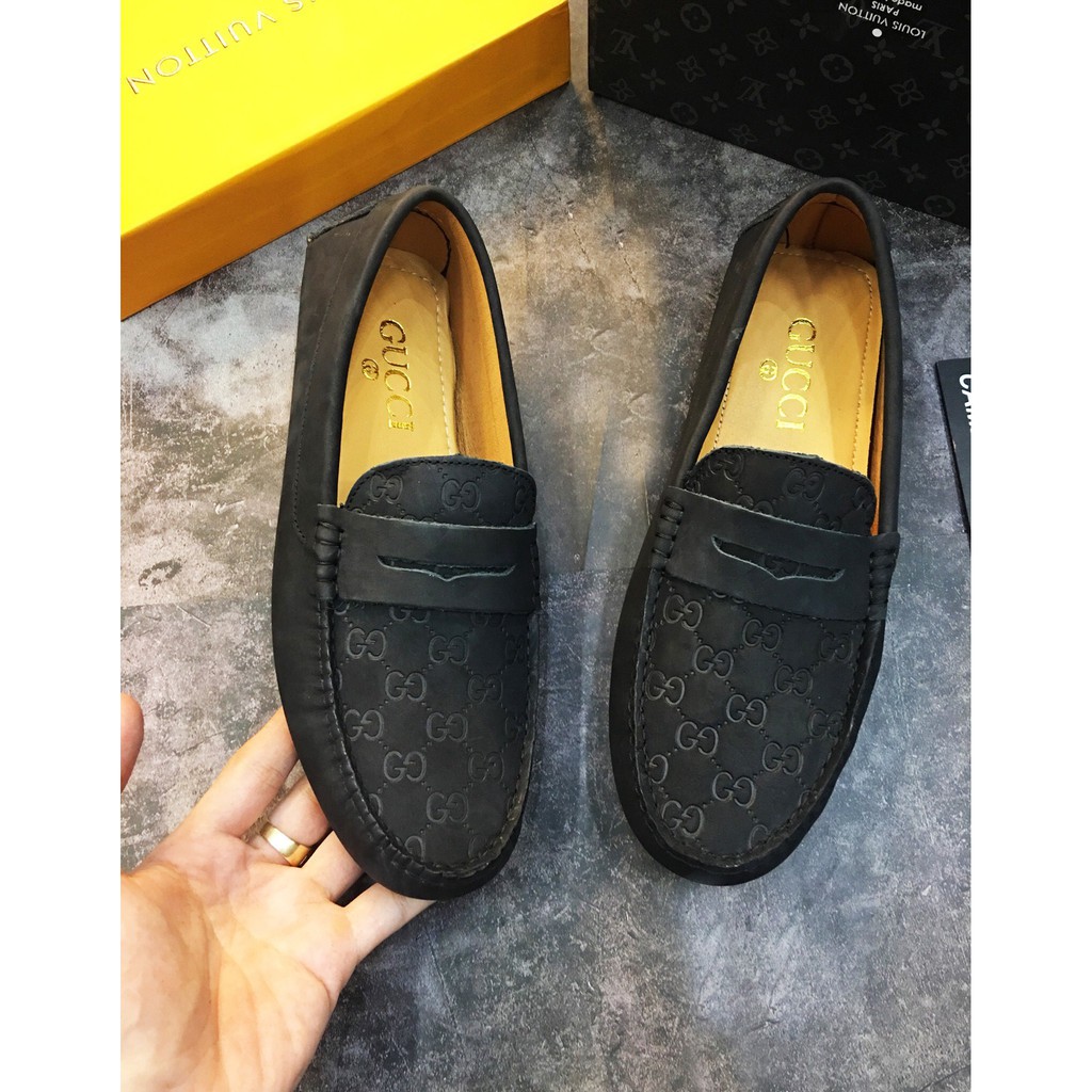 Giày lười vân da siêu cấp Gucci [ hot trend ]