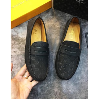Giày lười vân da siêu cấp Gucci